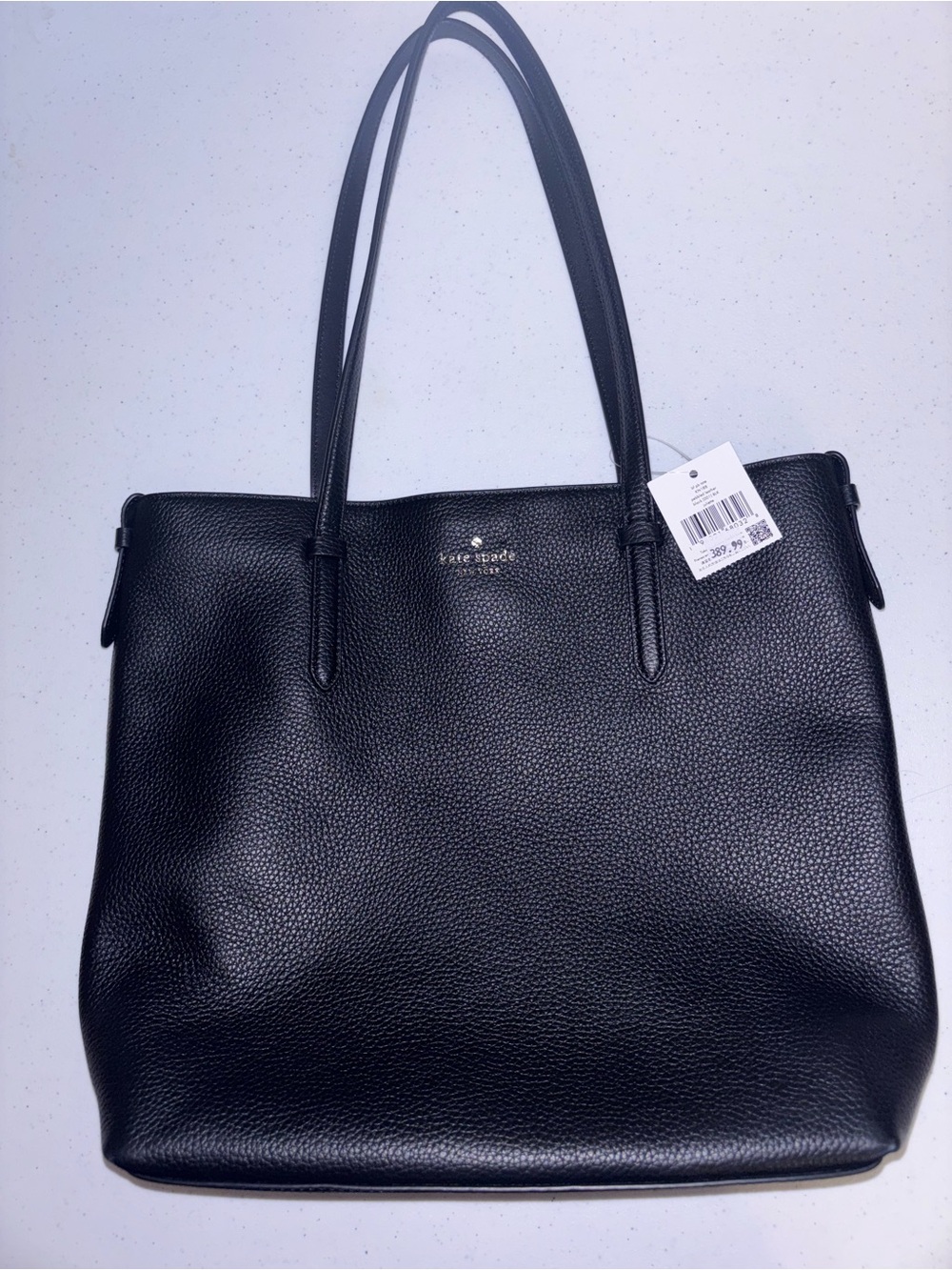 kate spade Black Pebbled Leather Shoulder Tote